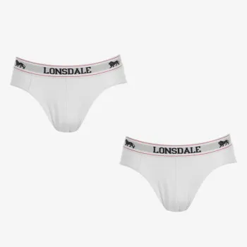 LONSDALE LONSDALE 2PK BRIEF SN00 WHITE 
