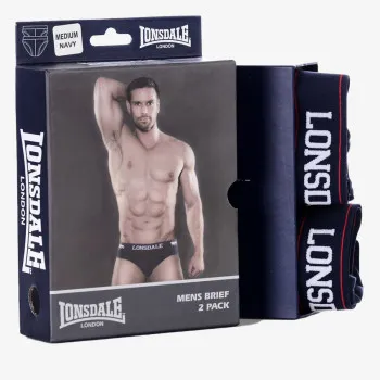 LONSDALE LONSDALE 2PK BRIEF SN00 NAVY 