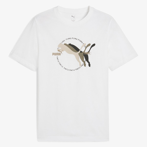 Puma PUMA GRAPHICS Multiple Cat Logo Tee 