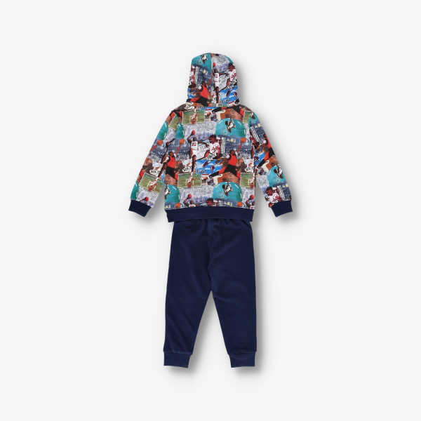 Nike JDB MJ BRKLYN AOP FT PO SET 