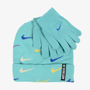 Nike SWOOSH REPEAT BEANIE SET 