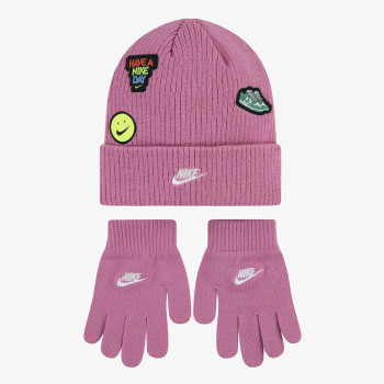 Nike NAN NIKE PATCH PEAK BEANIE SET 