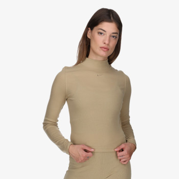 Nike W NSW ESSNTL RIB MOCK LS TOP 