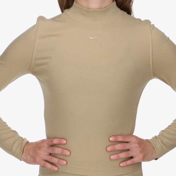 Nike W NSW ESSNTL RIB MOCK LS TOP 