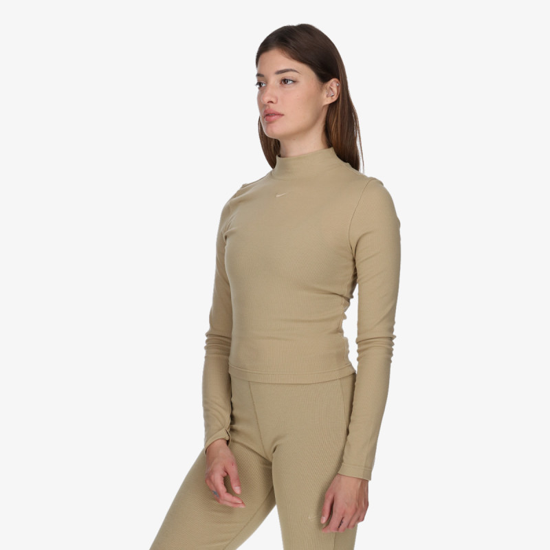 Nike W NSW ESSNTL RIB MOCK LS TOP 
