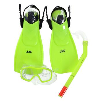 J2c SET MASK, SNORKEL AND FINS 