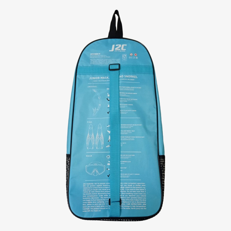 J2c SET MASK, SNORKEL AND FINS 