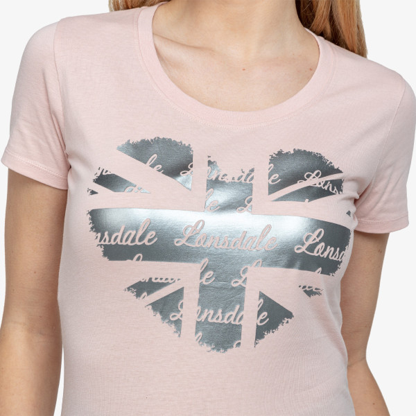 Lonsdale Flag Logo Heart T-Shirt 