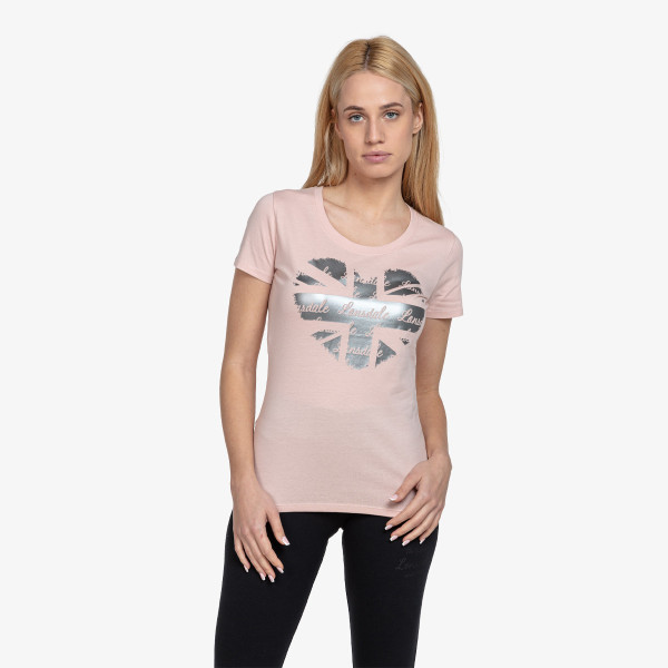 Lonsdale Flag Logo Heart T-Shirt 