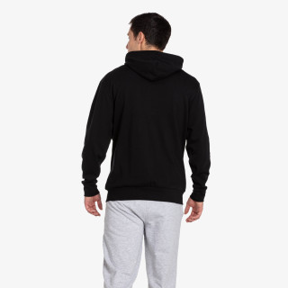 Lonsdale Black Col Half Zip Hoody 