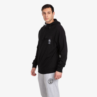 Lonsdale Black Col Half Zip Hoody 