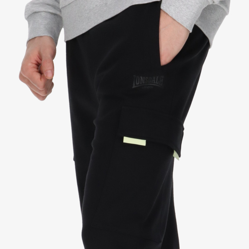 Lonsdale Black Col Cargo Pants 