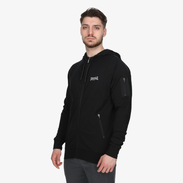 Lonsdale Black Full Zip Hoody 
